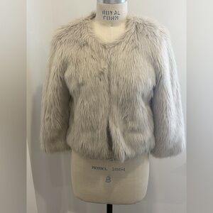 Lipsy Cream Teddy Jacket